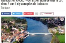 article La dépêche Lot Aval