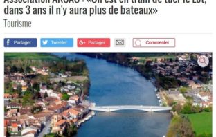 article La dépêche Lot Aval