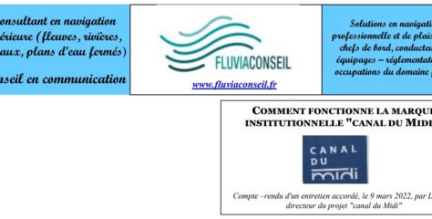 Comment fonctionne la marque institutionnelle « Canal du Midi »